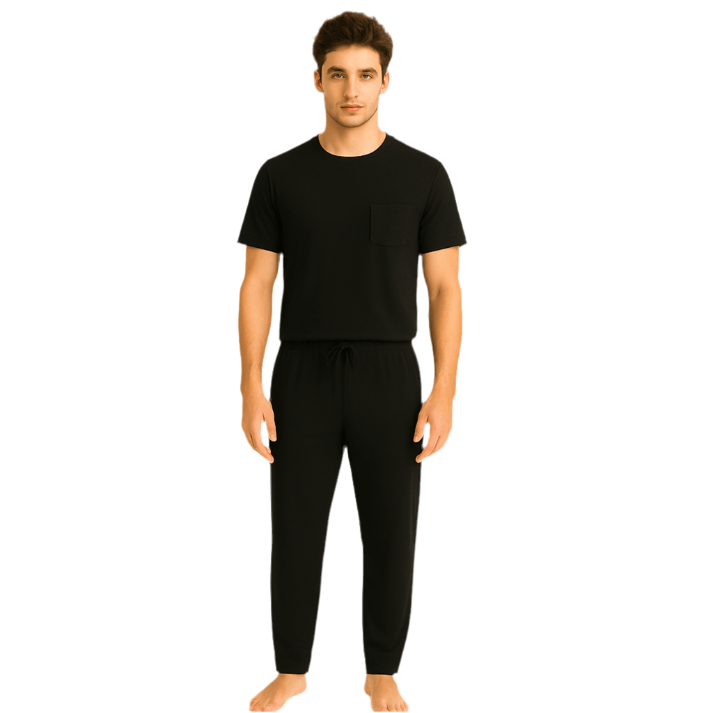All Black Men Manga Corta - Reset Loungewear