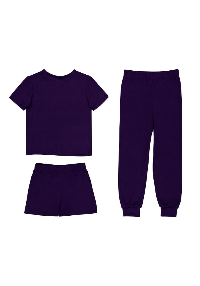3 Piece Set Kids Purple - Reset Loungewear