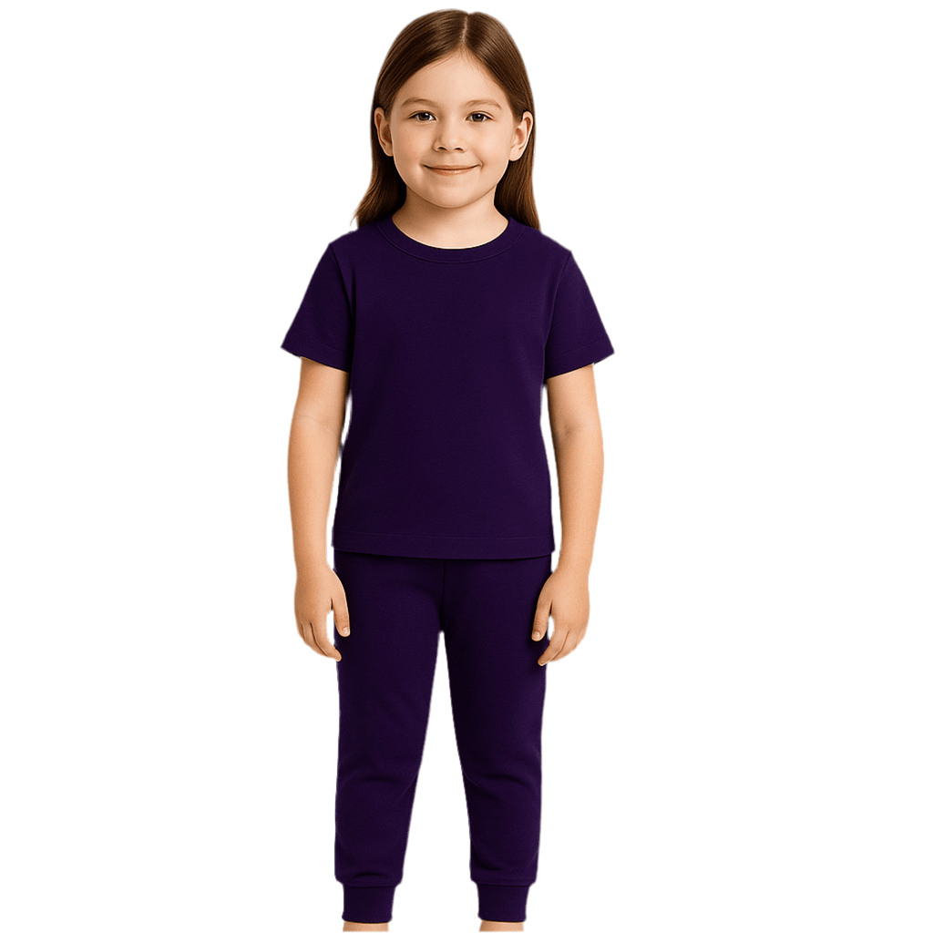 3 Piece Set Kids Purple - Reset Loungewear