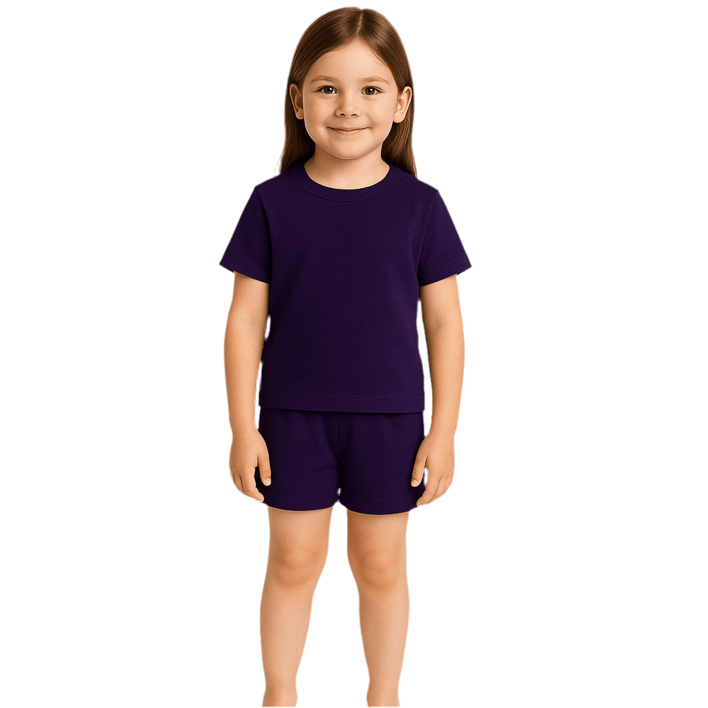3 Piece Set Kids Purple - Reset Loungewear
