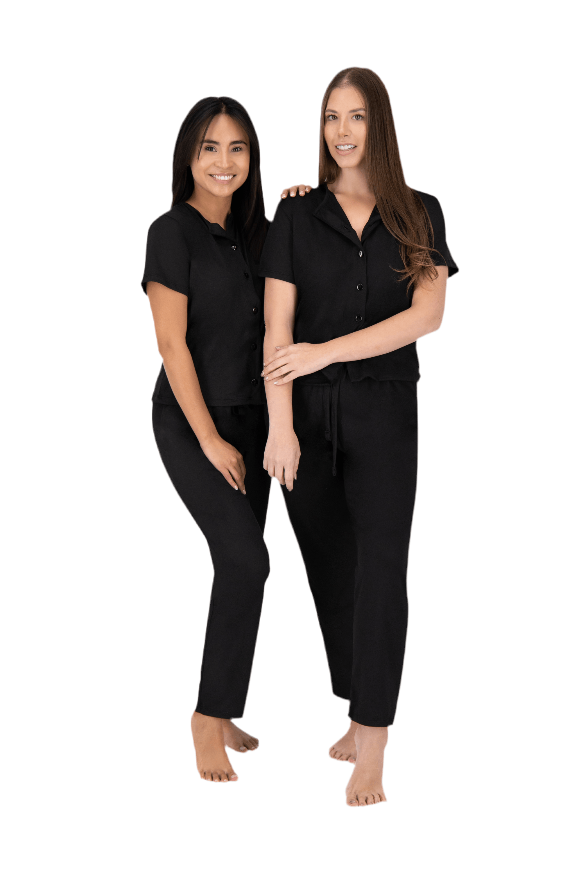 All Black Essentials Pj Set - Reset Loungewear