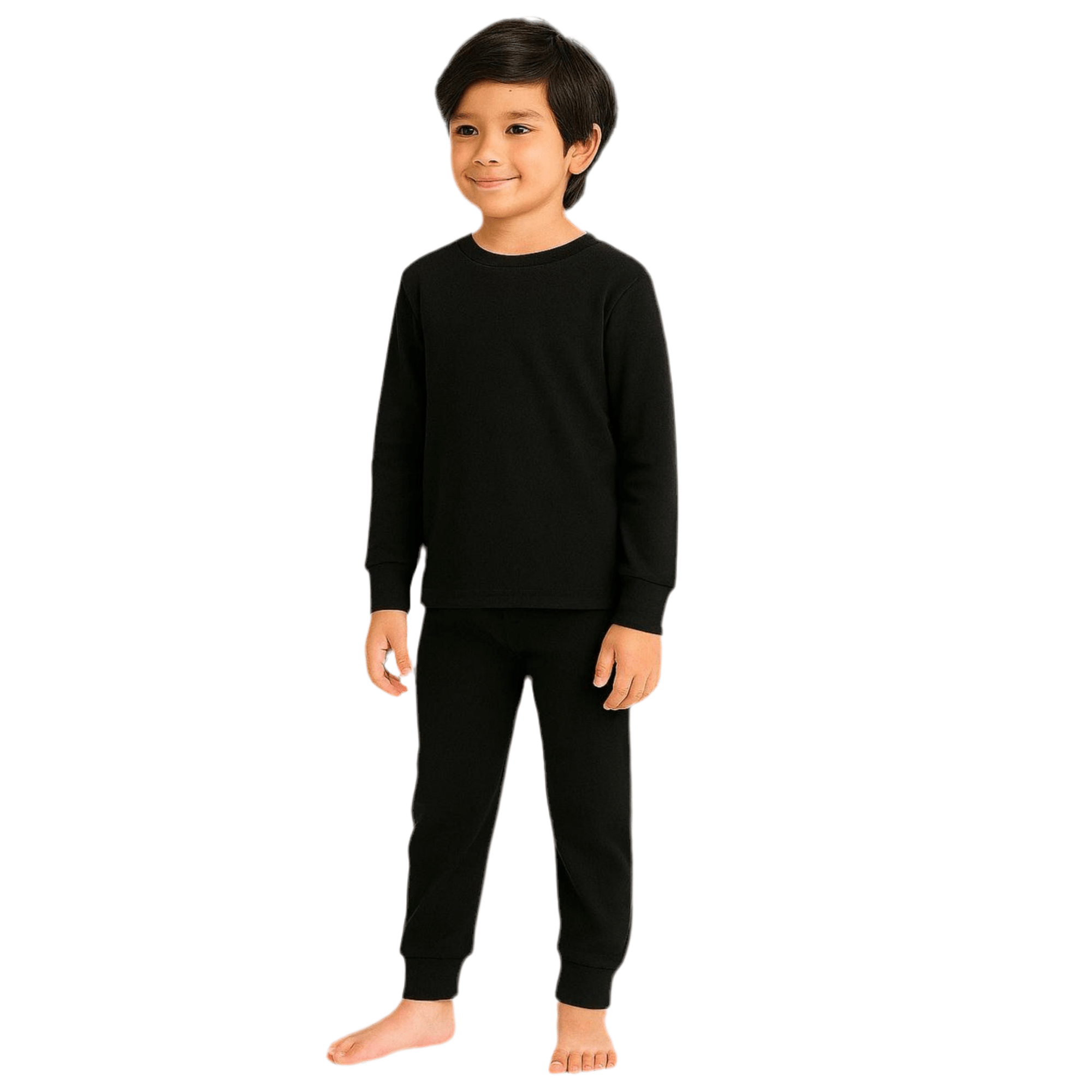 All Black Kids Manga Larga - Reset Loungewear