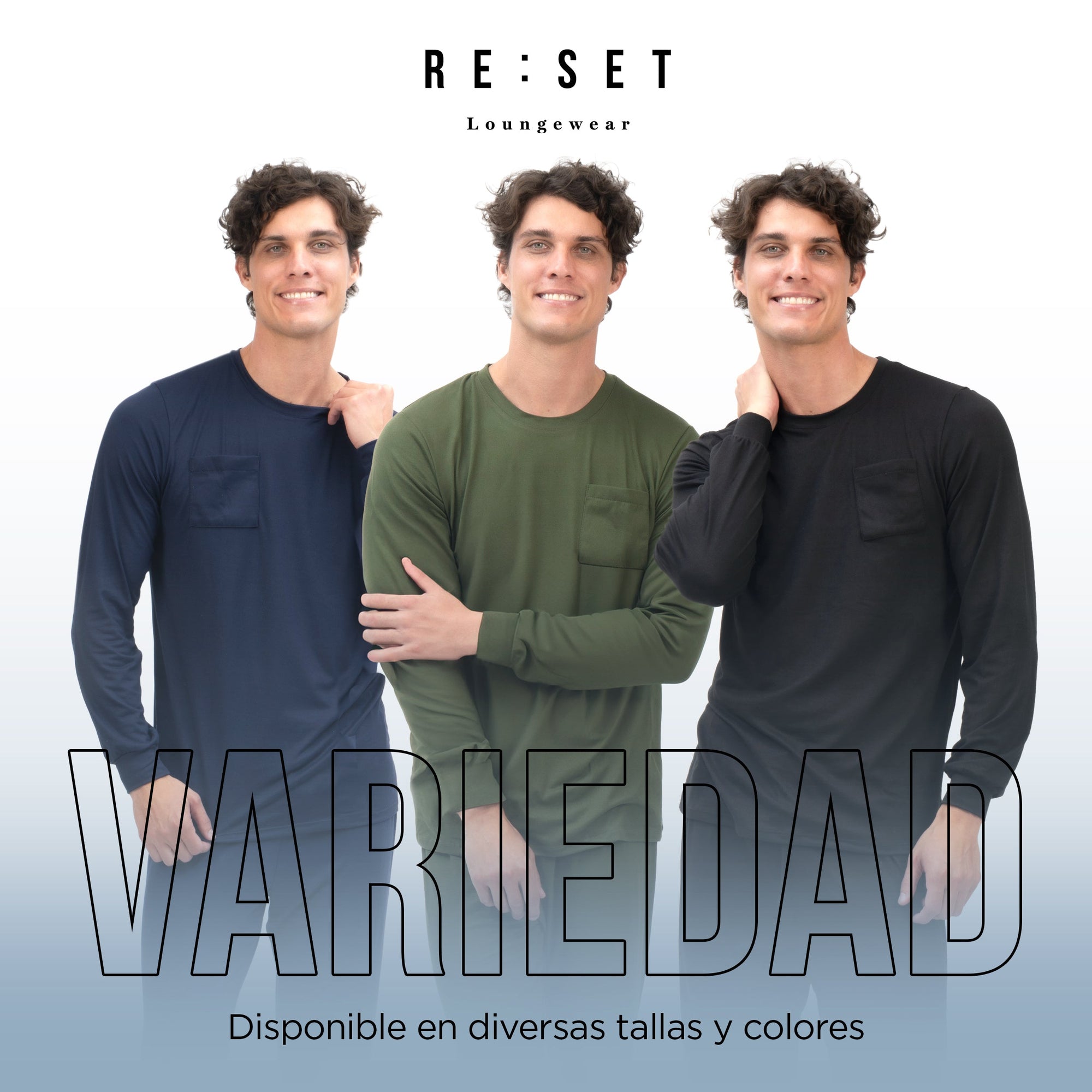 All Black Men Manga Larga Pantalon Cerrado - Reset Loungewear