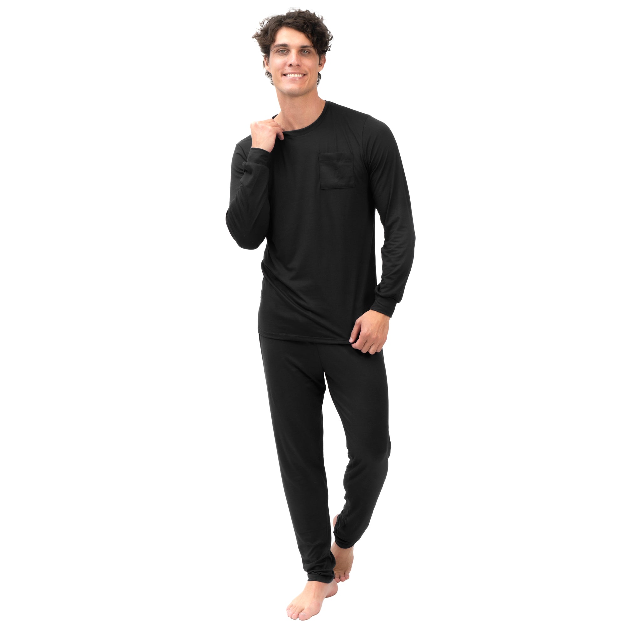 All Black Men Manga Larga Pantalon Cerrado - Reset Loungewear