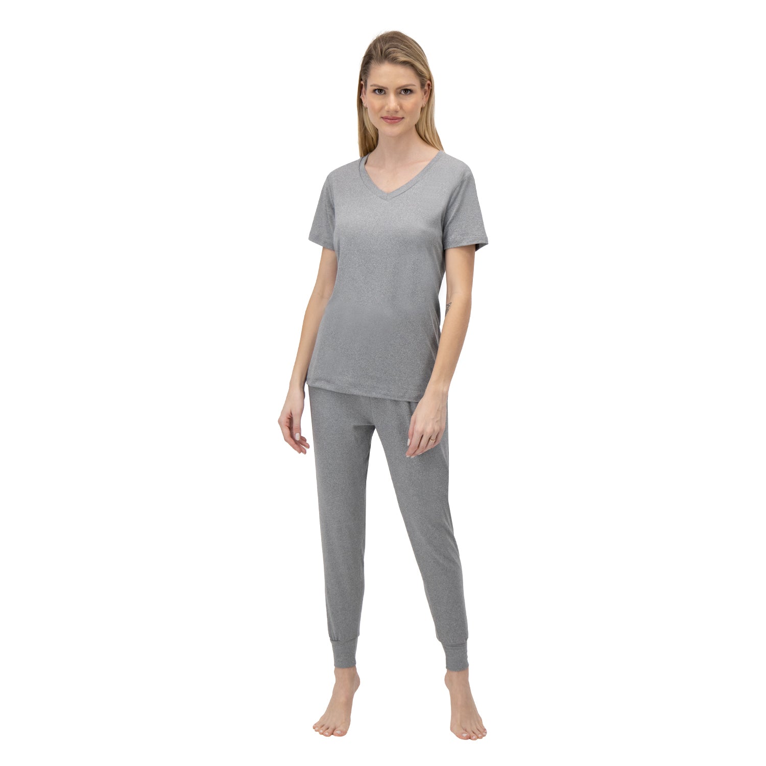 All Gray Women Manga Corta - Reset Loungewear