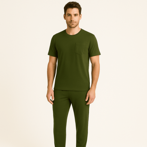 All Olive Men Manga Corta Pantalón Cerrado - Reset Loungewear