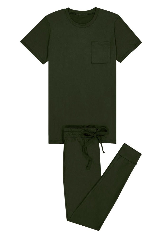 All Olive Men Manga Corta Pantalón Cerrado - Reset Loungewear