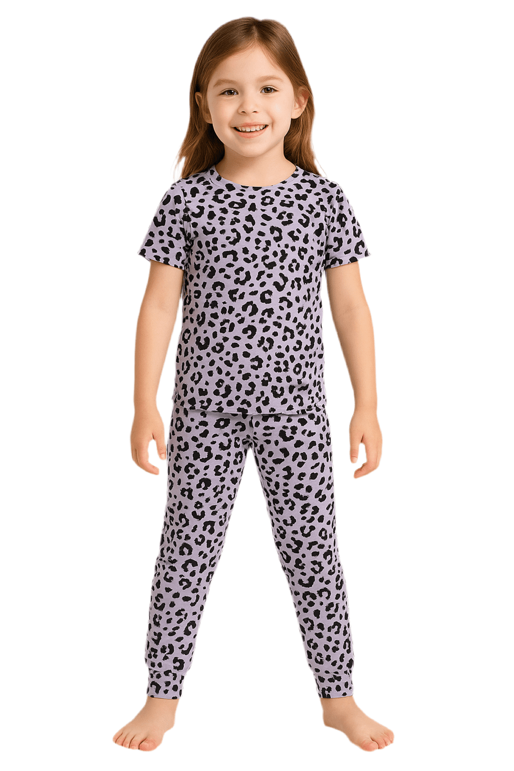 Animal Purple Kids Pantalon y Playera Manga Corta - Reset Loungewear