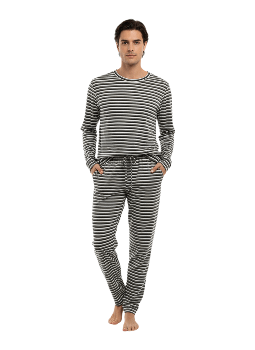 Cozy Stripes Midnight Men - Reset Loungewear