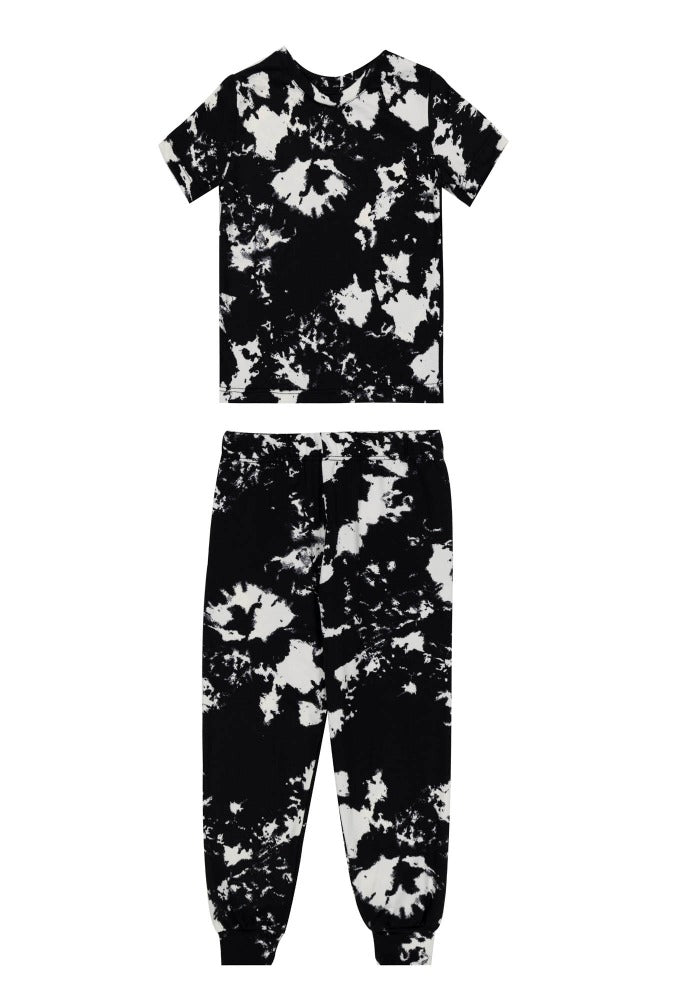 Dark Tie - Dye Girls pantalón - Reset Loungewear