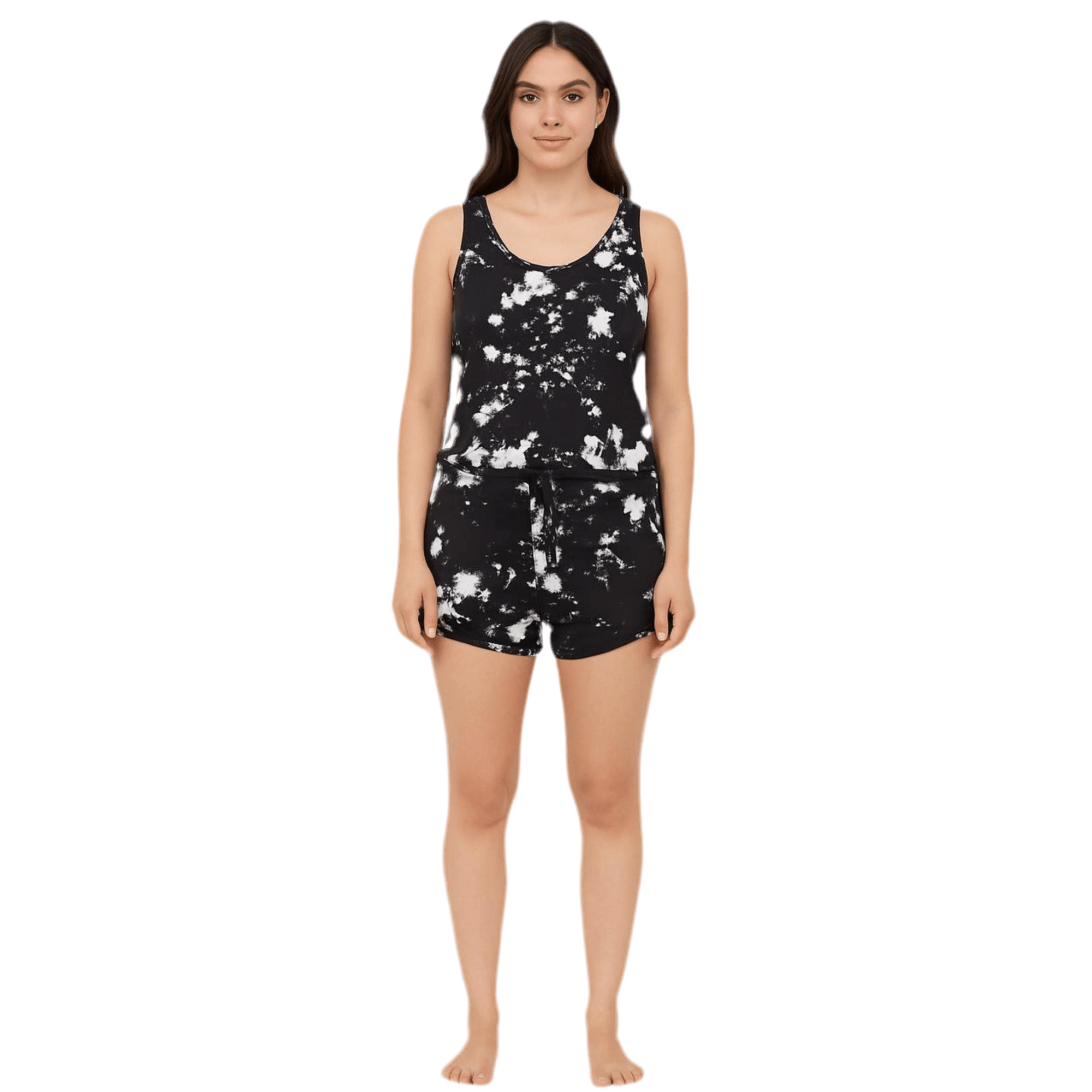 Dark Tie - Dye Women Short Sin Manga - Reset Loungewear