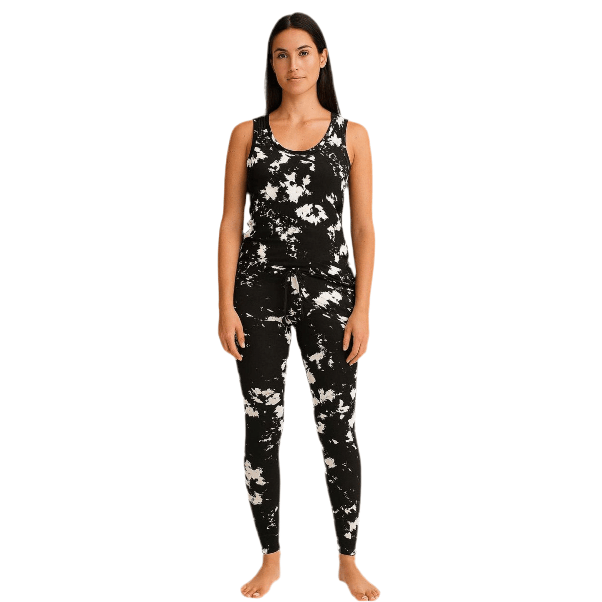 Dark Tie - dye Women Sin Mangas y Pantalon - Reset Loungewear