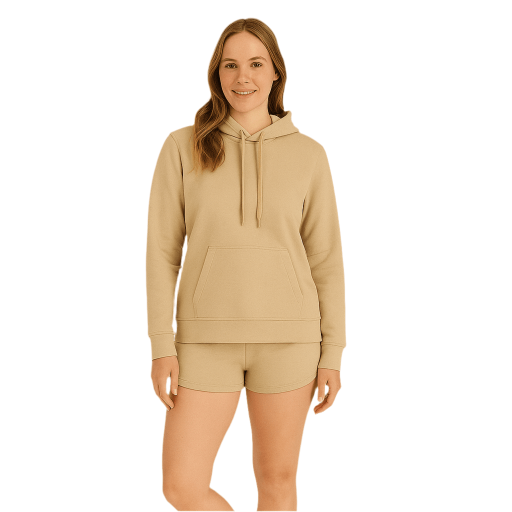 Hoodie Beige For Women - Reset Loungewear
