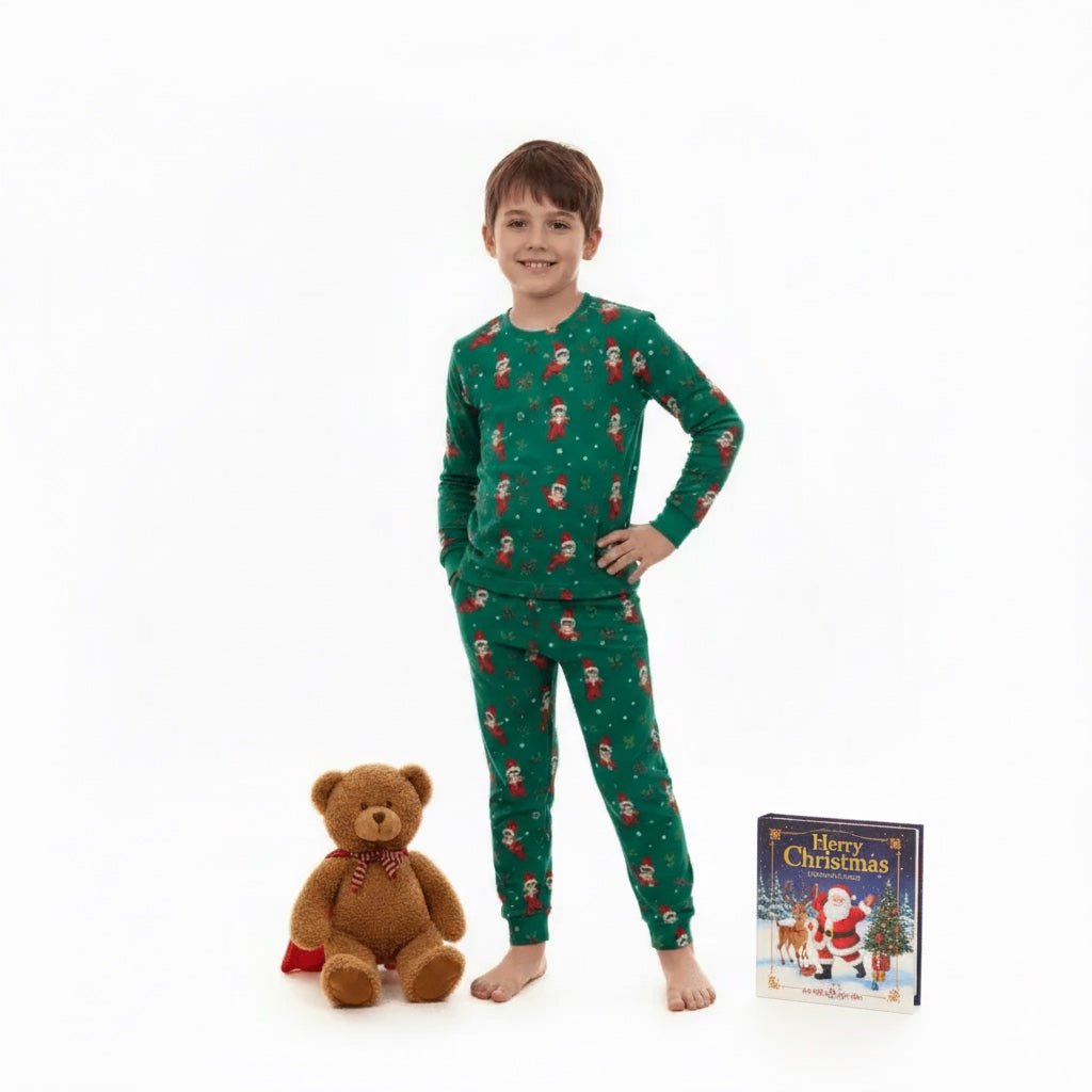 Kit de Pijama Navideña y Libro de Boku - Reset Loungewear