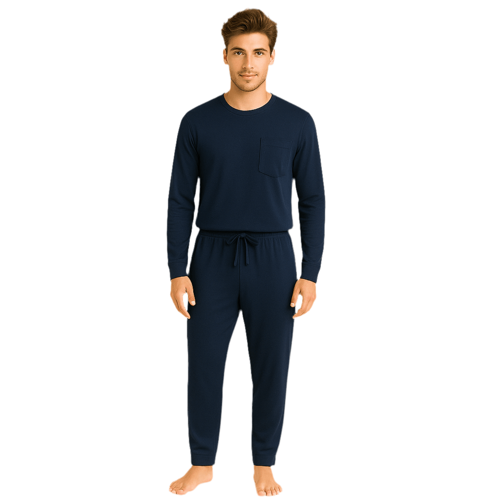Navy Men Manga Larga - Reset Loungewear