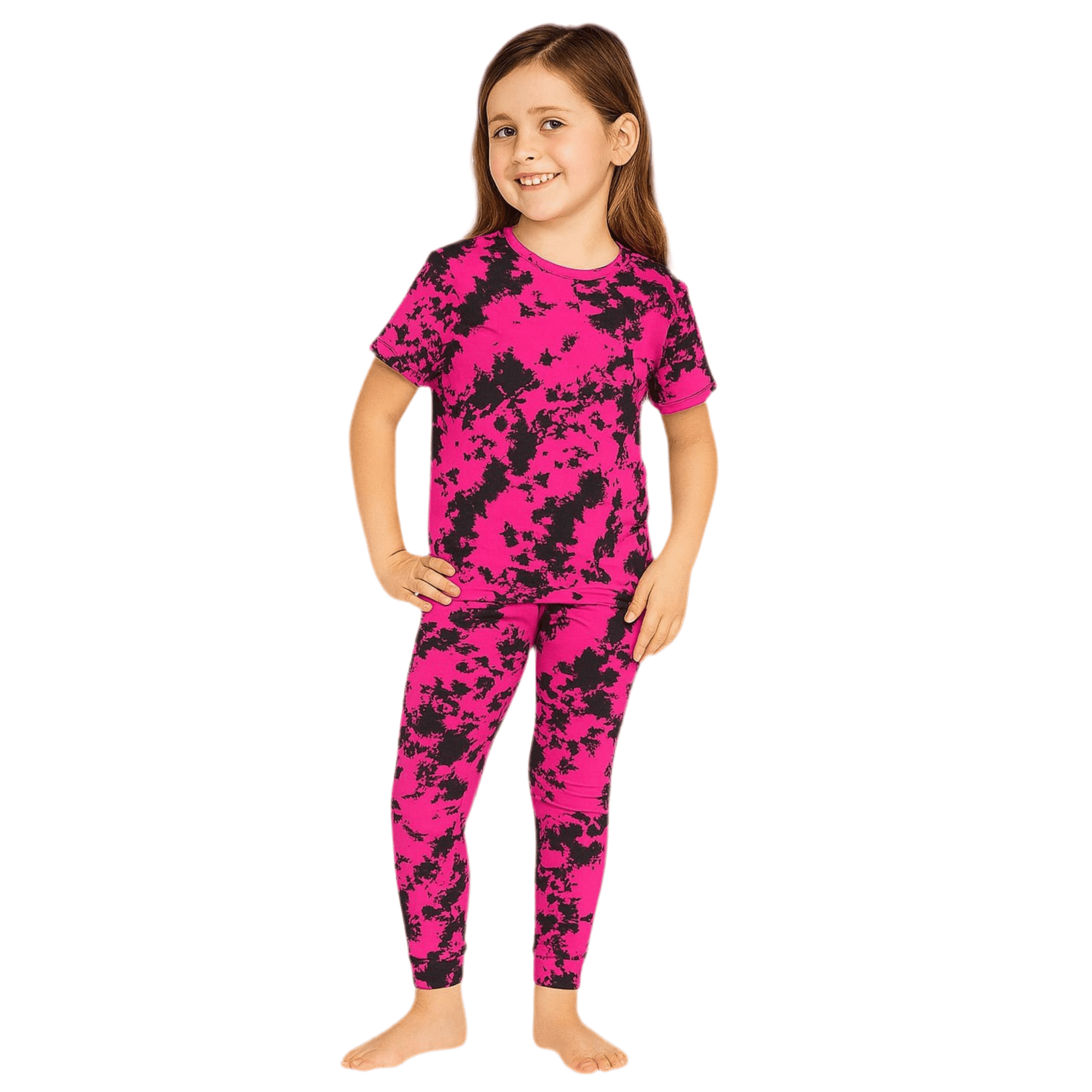 Pink Tie - Dye Kids pantalón - Reset Loungewear