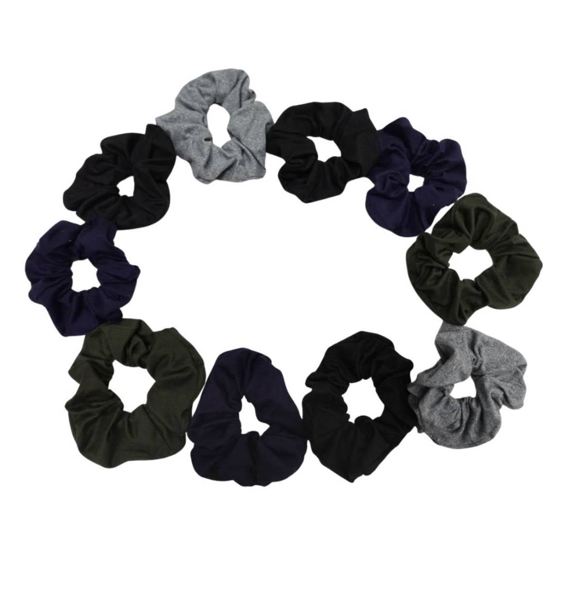 Set de 10 Scrunchies Plain - Reset Loungewear