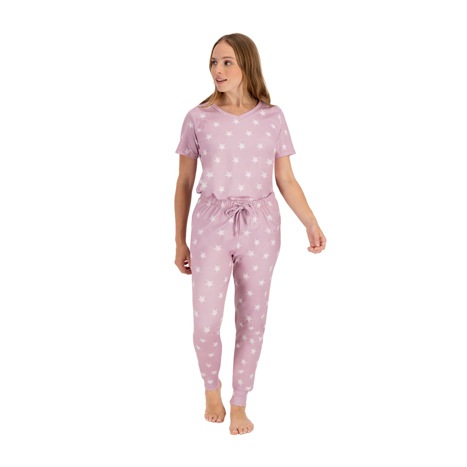 Shine Pink Women Pantalon Manga Corta - Reset Loungewear