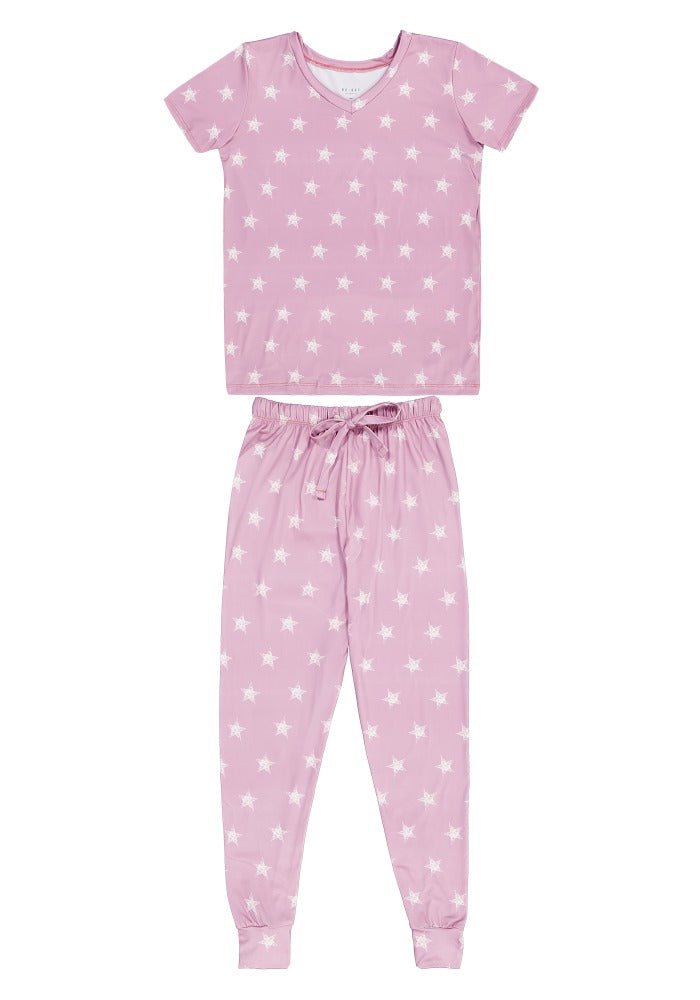 Shine Pink Women Pantalon Manga Corta - Reset Loungewear