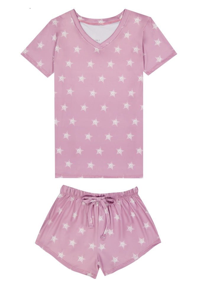 Shine Pink Women Short Playera Manga Corta - Reset Loungewear