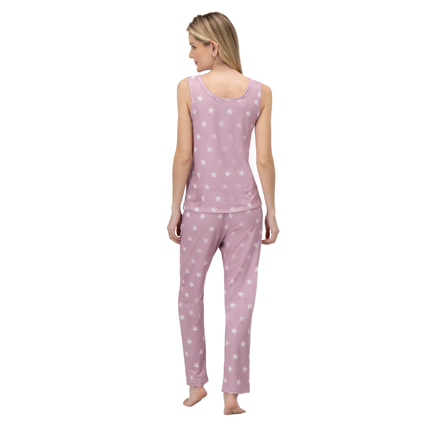 Shine Pink Women Sin Manga y Pantalón Abierto - Reset Loungewear