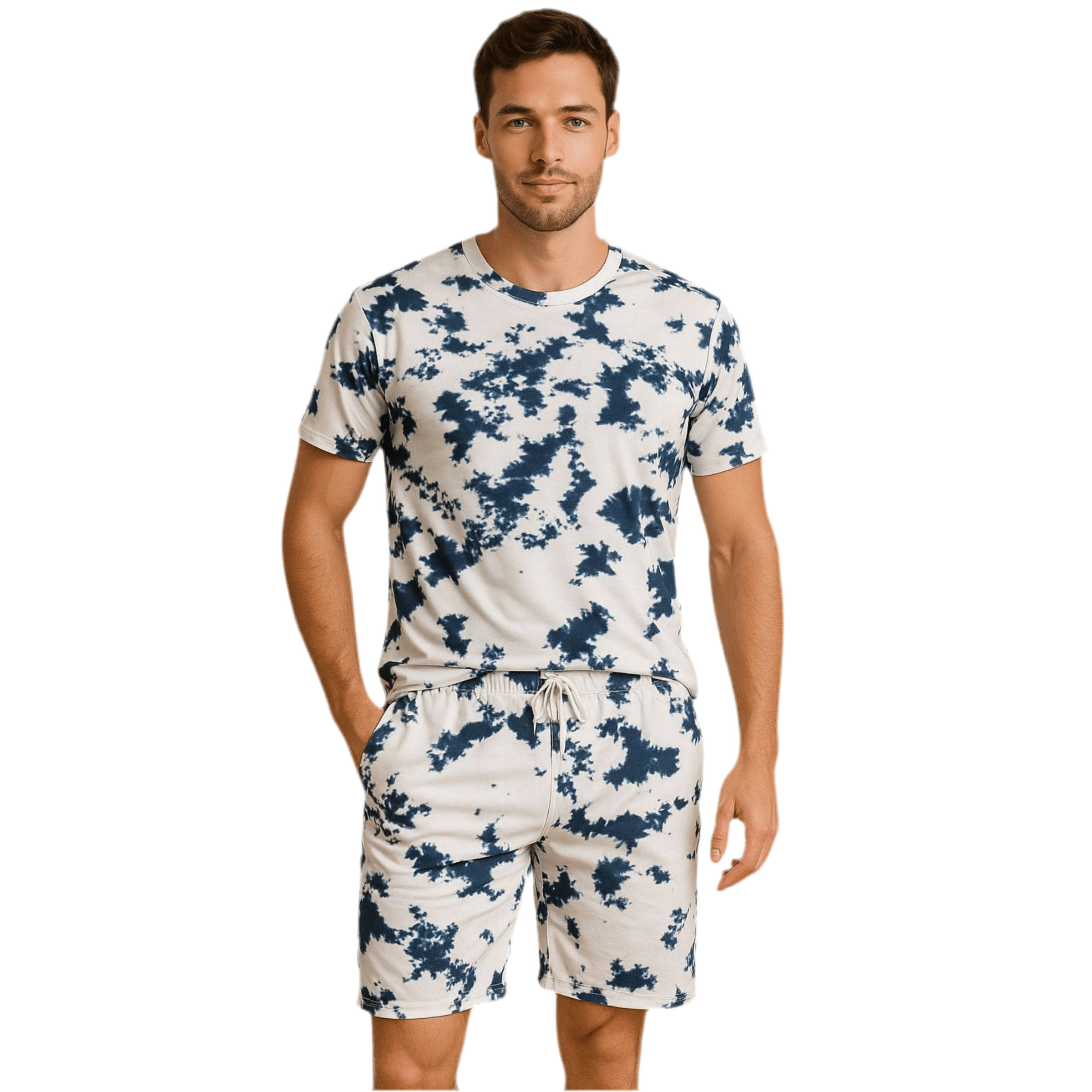 Splash Blue Men Short - Reset Loungewear