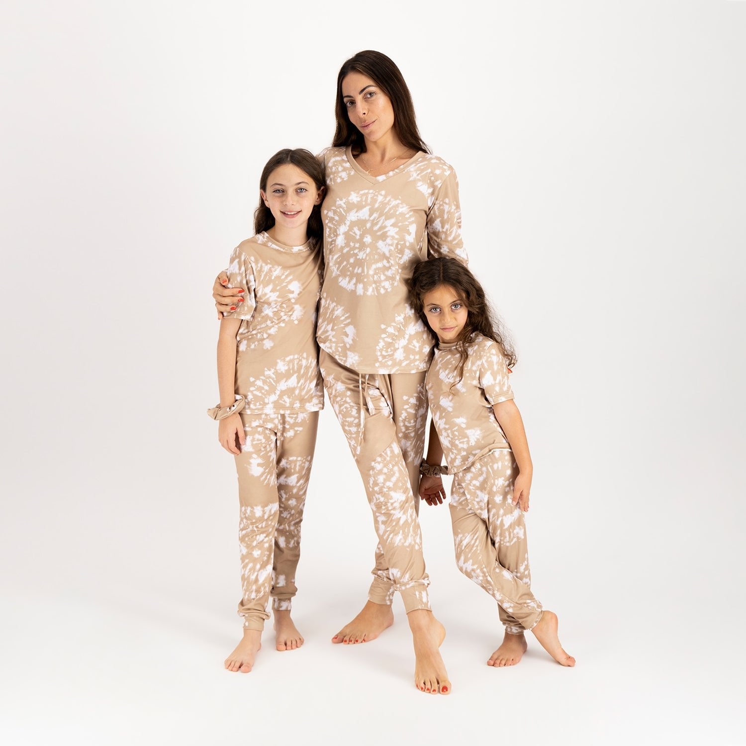 Swirly Beige Dream Tie - Dye Women Pj - Reset Loungewear