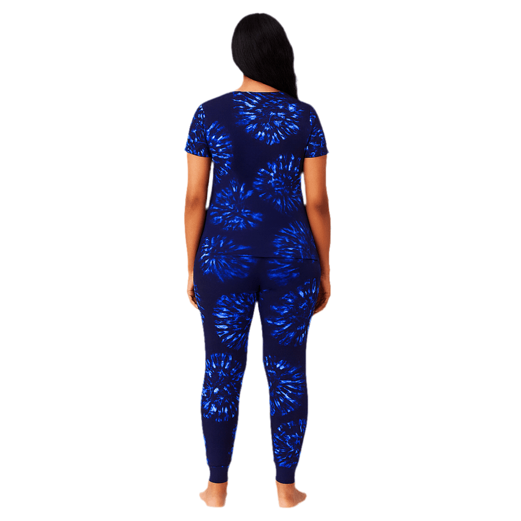 Swirly Navy Dream Tie - Dye Women Pj - Reset Loungewear