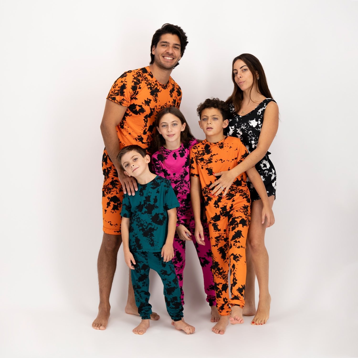 Tangerine Tie - Dye Women Short Sin Mangas - Reset Loungewear